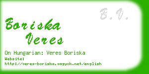boriska veres business card